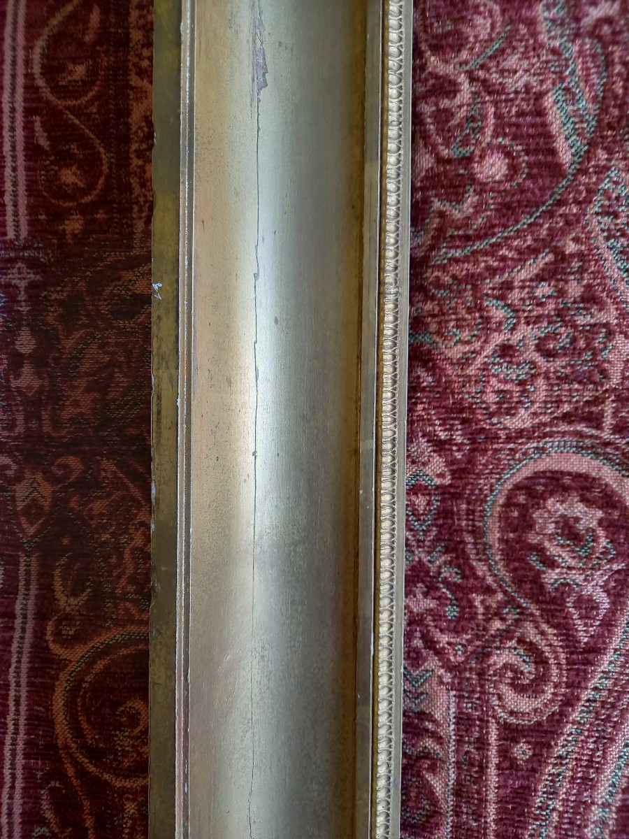 Early 19th Century Frame In Gilded Wood. -photo-3