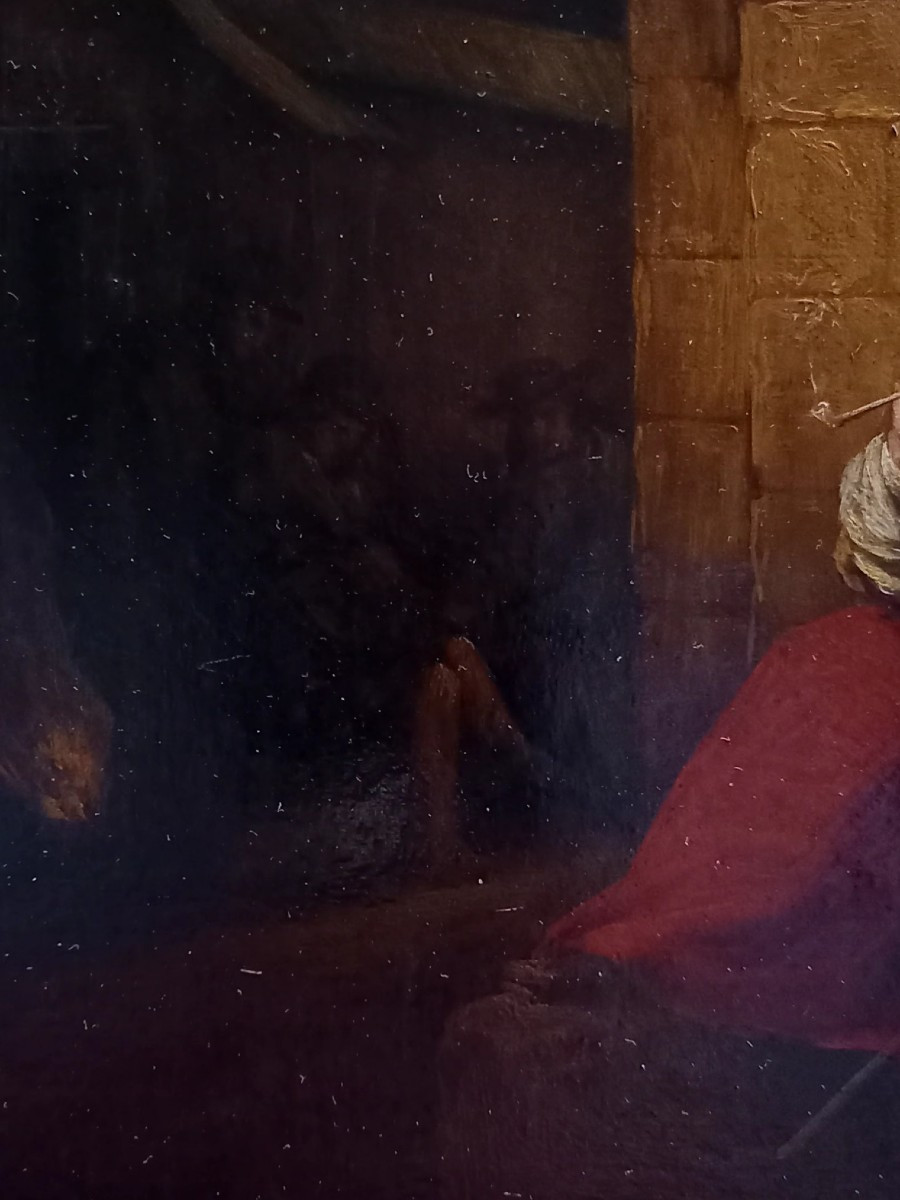 In The Style Of The Dutch Golden Age: Young Soldier Smoking His Pipe -photo-2