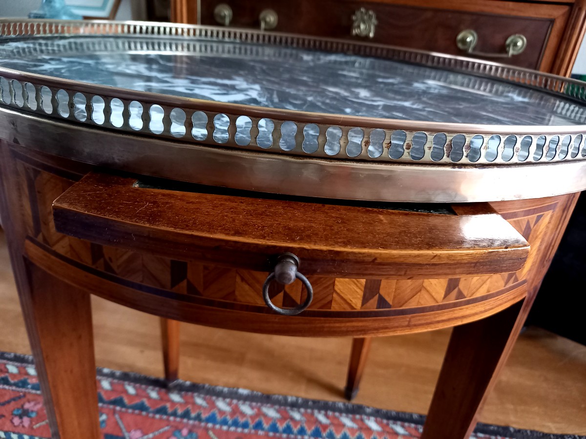 Table bouillotte de style Louis XVI -photo-4
