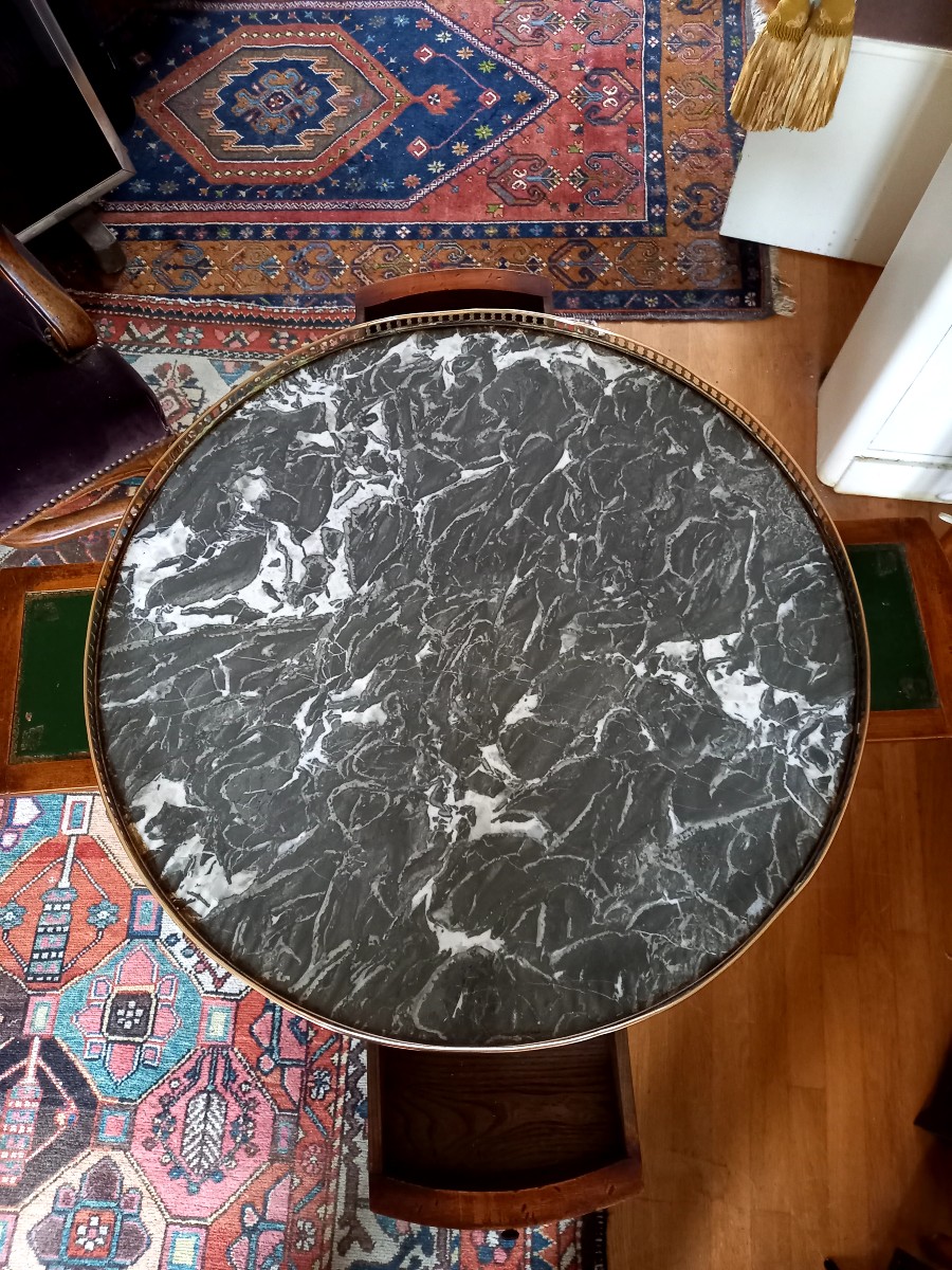 Table bouillotte de style Louis XVI -photo-3