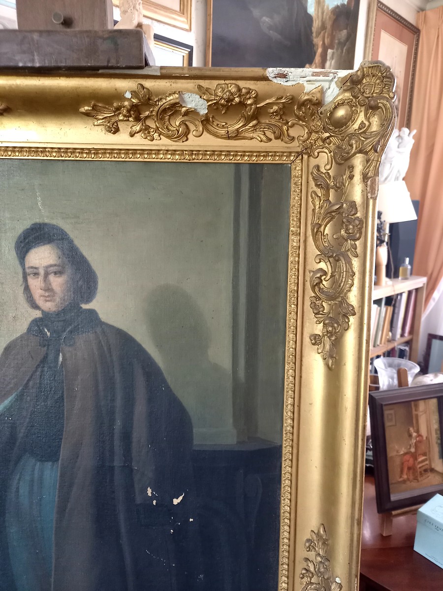 1843 ,par F.J. Flaxland . Portrait d'un étudiant -photo-7