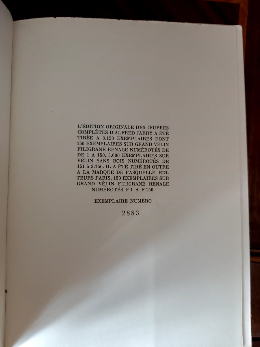 1948. Alfred Jarry,  œuvres complètes -photo-3