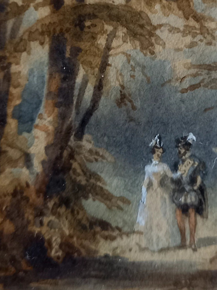 aquarelle miniature d'époque romantique -photo-3