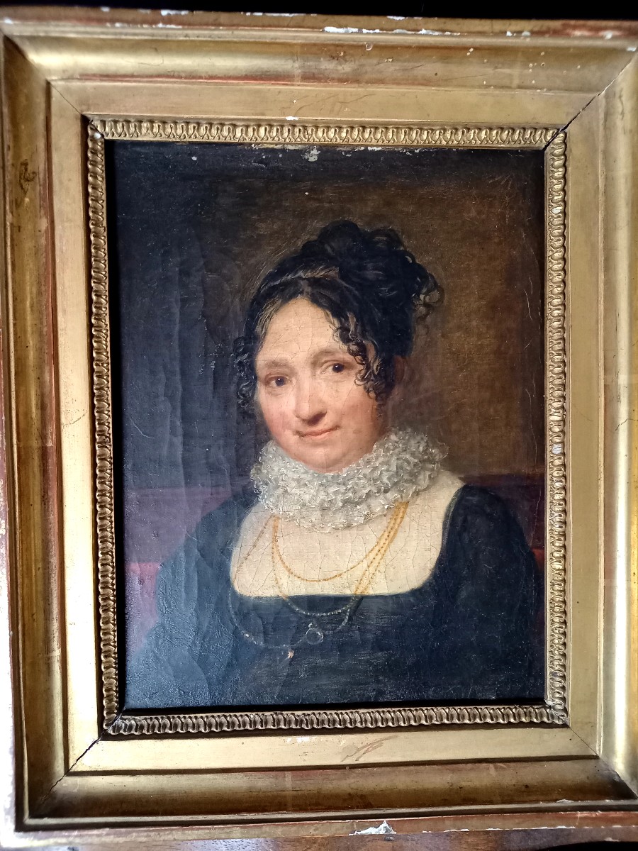 Portrait de jeune femme d'époque empire -photo-3