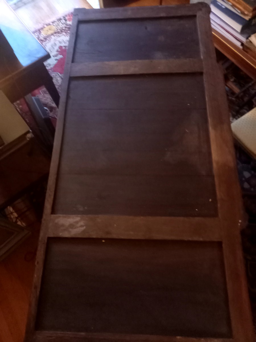 Commode Louis XVI en acajou à fort ressaut -photo-6