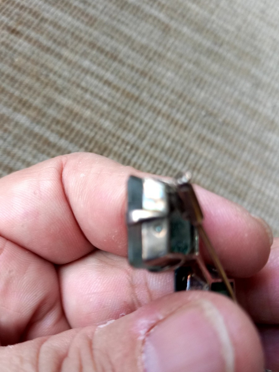 Art Deco Silver Brooch -photo-2