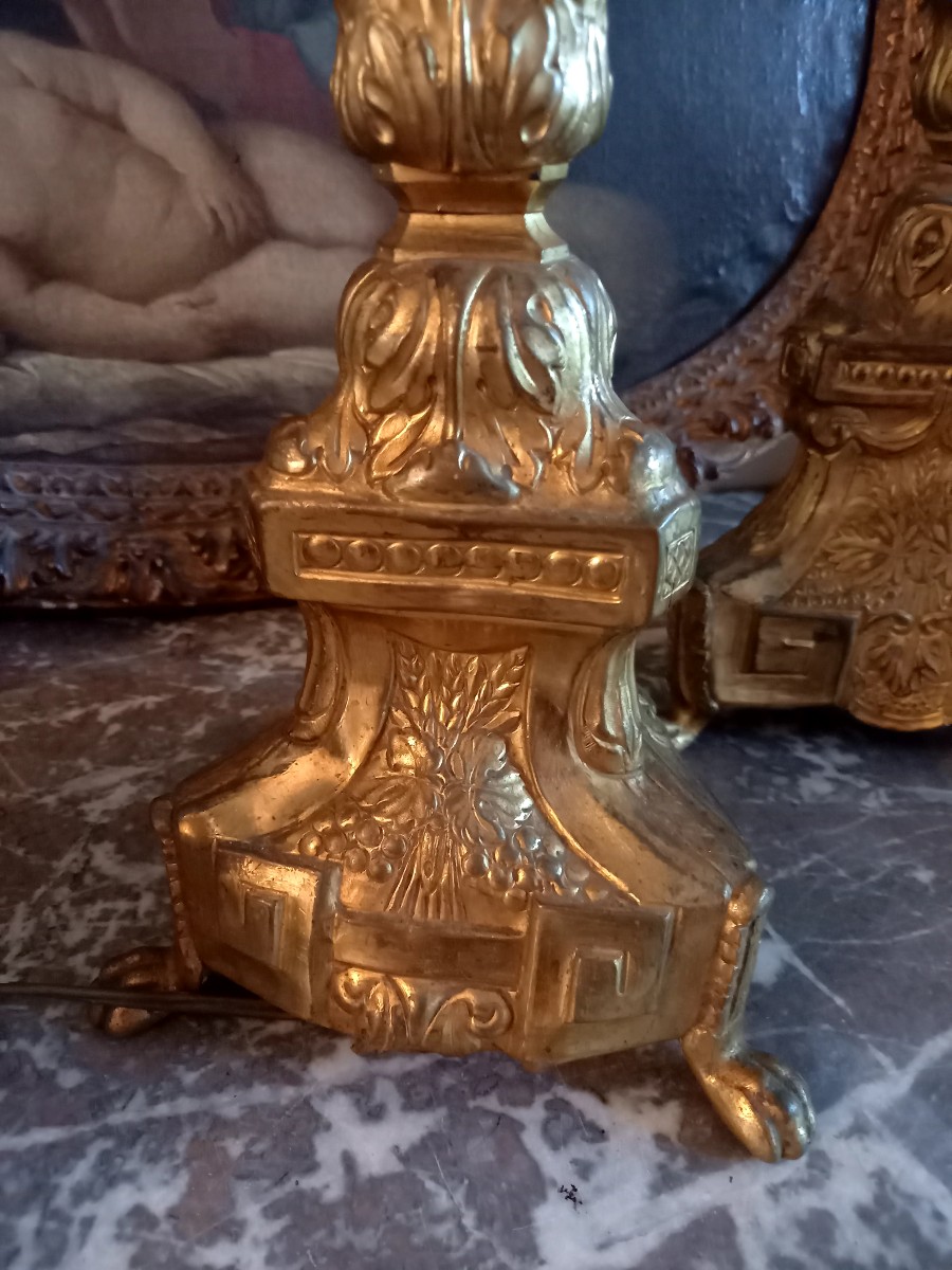 Religious Candlesticks. Late Eighteen Century -photo-3