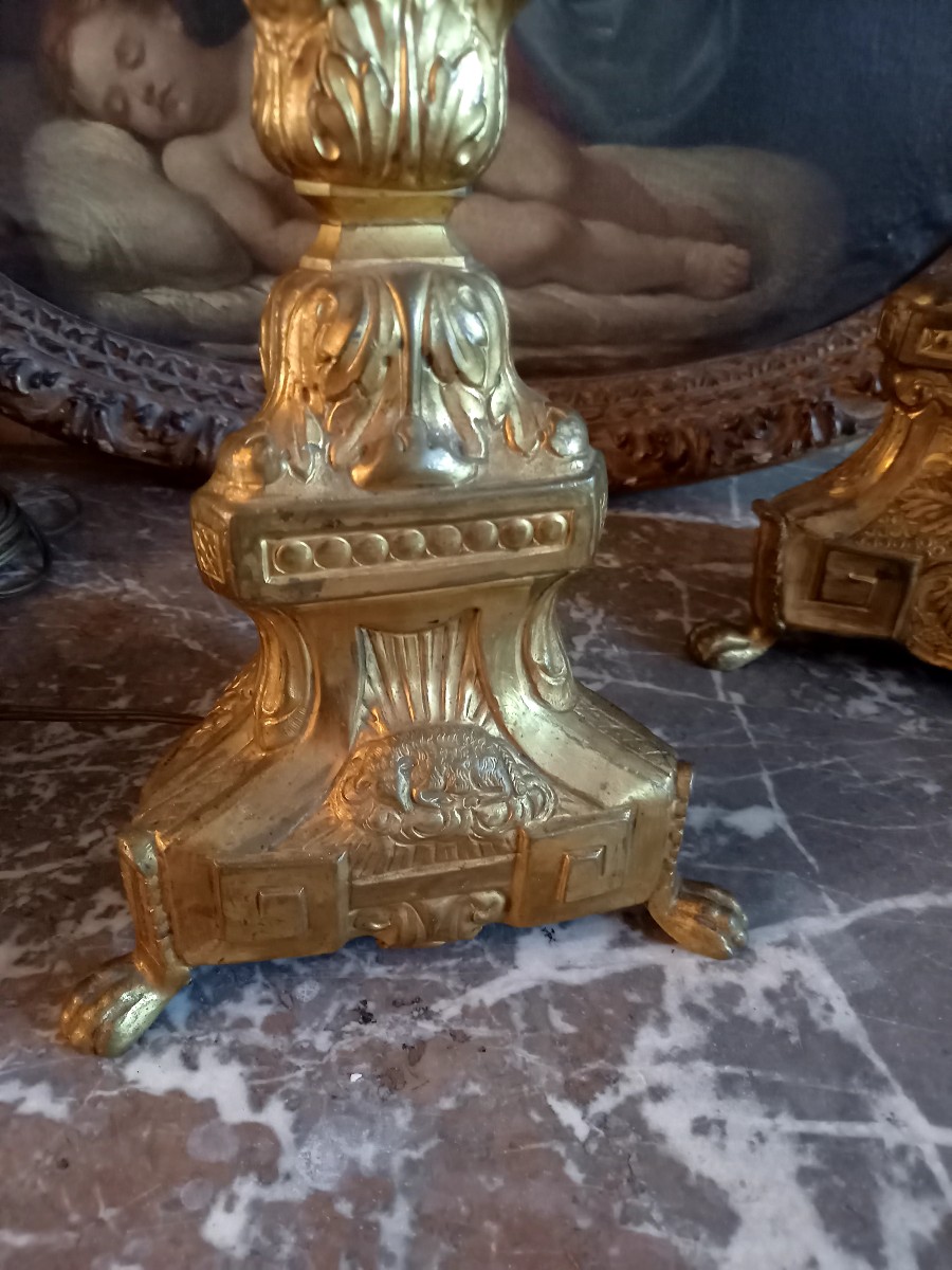Religious Candlesticks. Late Eighteen Century -photo-4