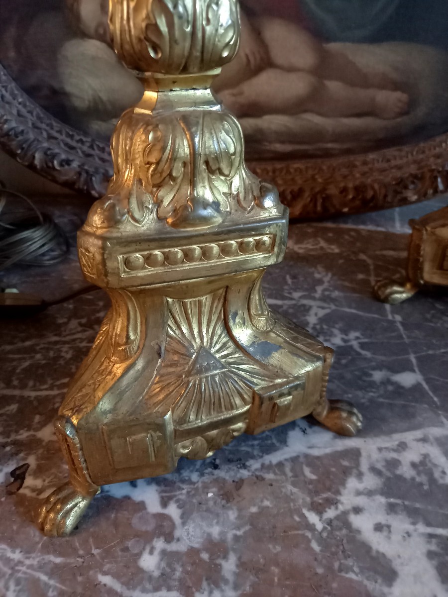 Religious Candlesticks. Late Eighteen Century -photo-1