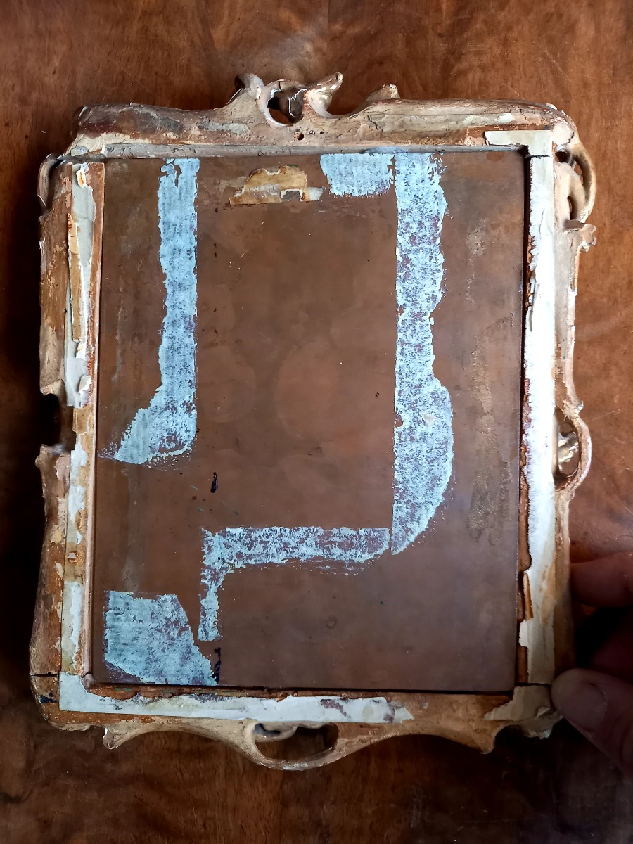 XVIIIE siècle : portrait en réduction sur cuivre du Comte de Bruhl  d'après Louis Silvestre -photo-8