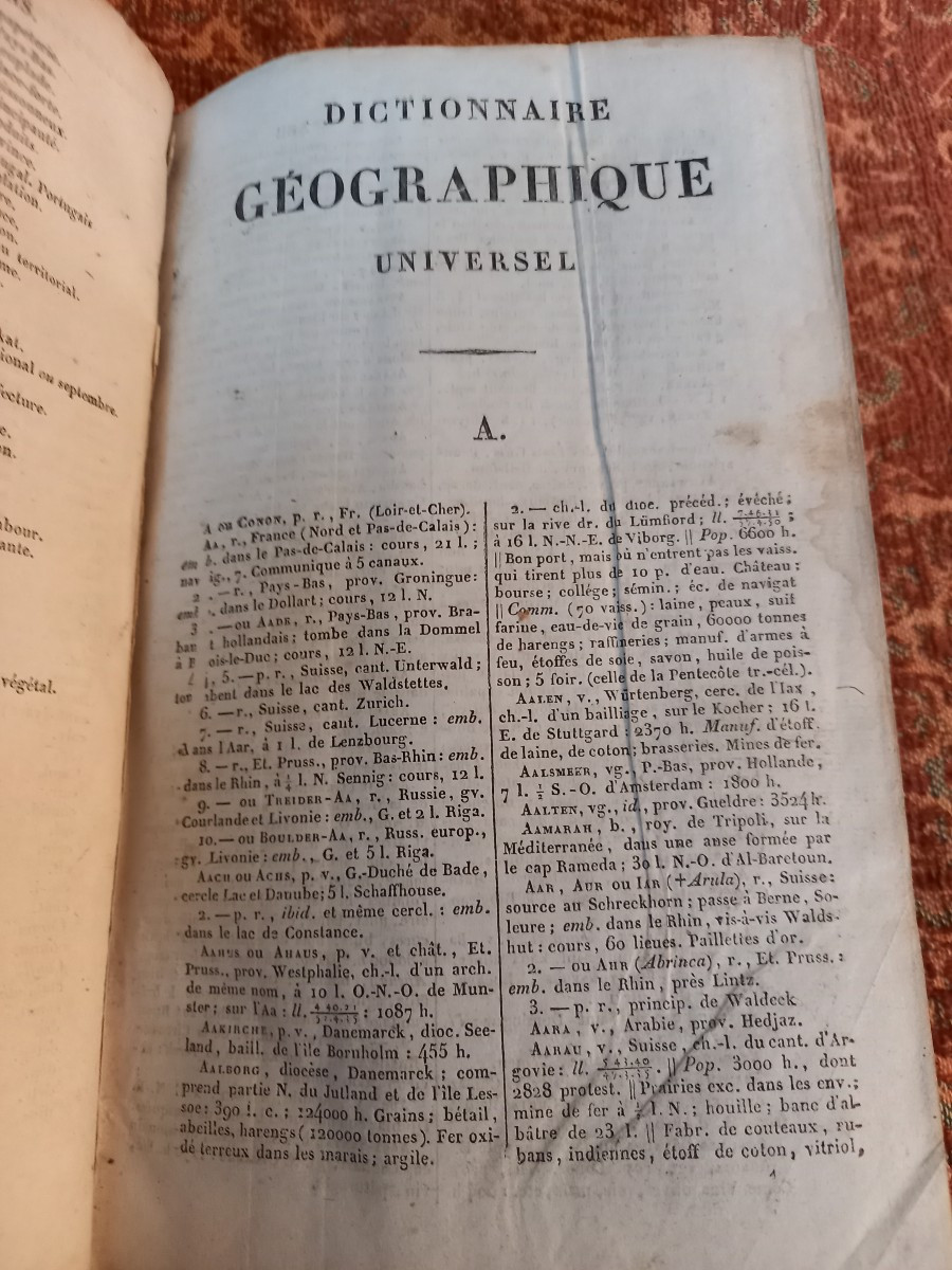 1830. Dictionnaire géographique de Vosgien . Seconde édition -photo-5