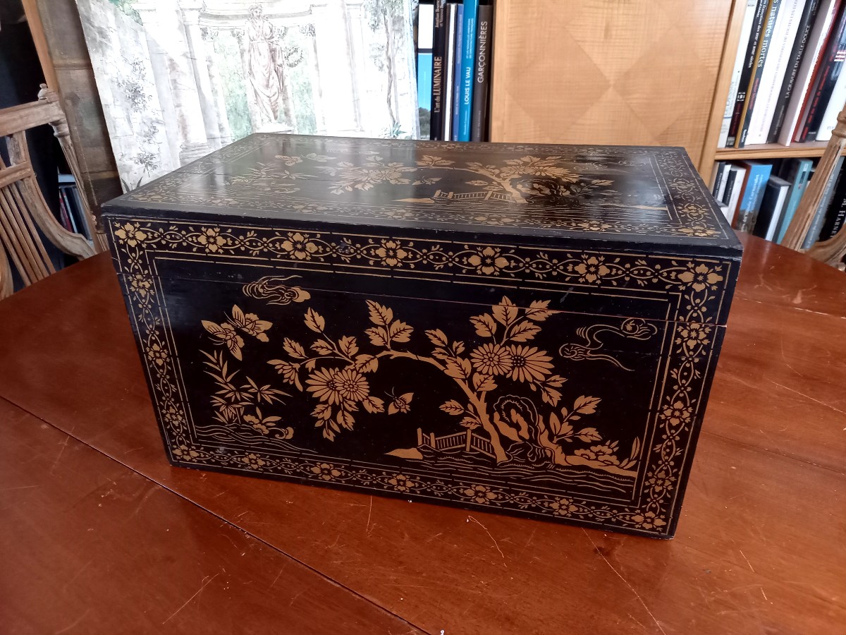 Coffret en laque fin XIXe -photo-2