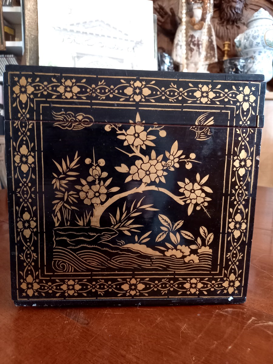 Coffret en laque fin XIXe -photo-3