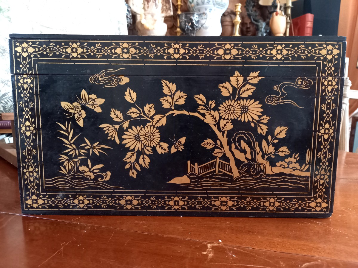 Coffret en laque fin XIXe -photo-4