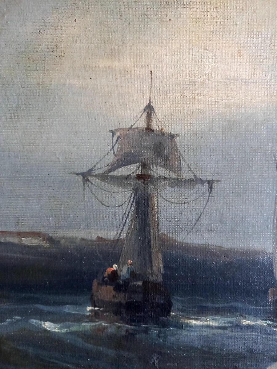 Henry Louis Scott. Fishermen At Sea-photo-2