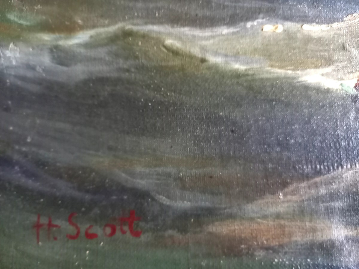 Henry Louis Scott. Fishermen At Sea-photo-3