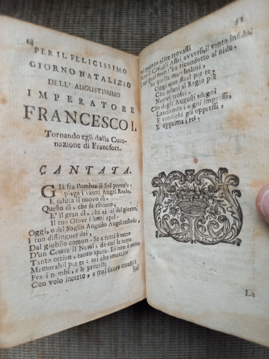 Venise 1765 . Opere dramatiche di Pietro Metastasio.  Cinq volumes reliés en quatre tomes-photo-7