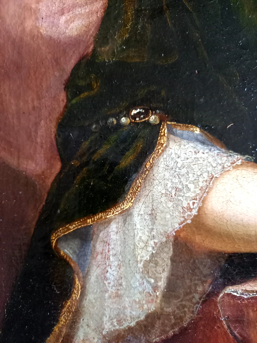 Late 17th Century. Portrait Of A Young Girl -photo-3