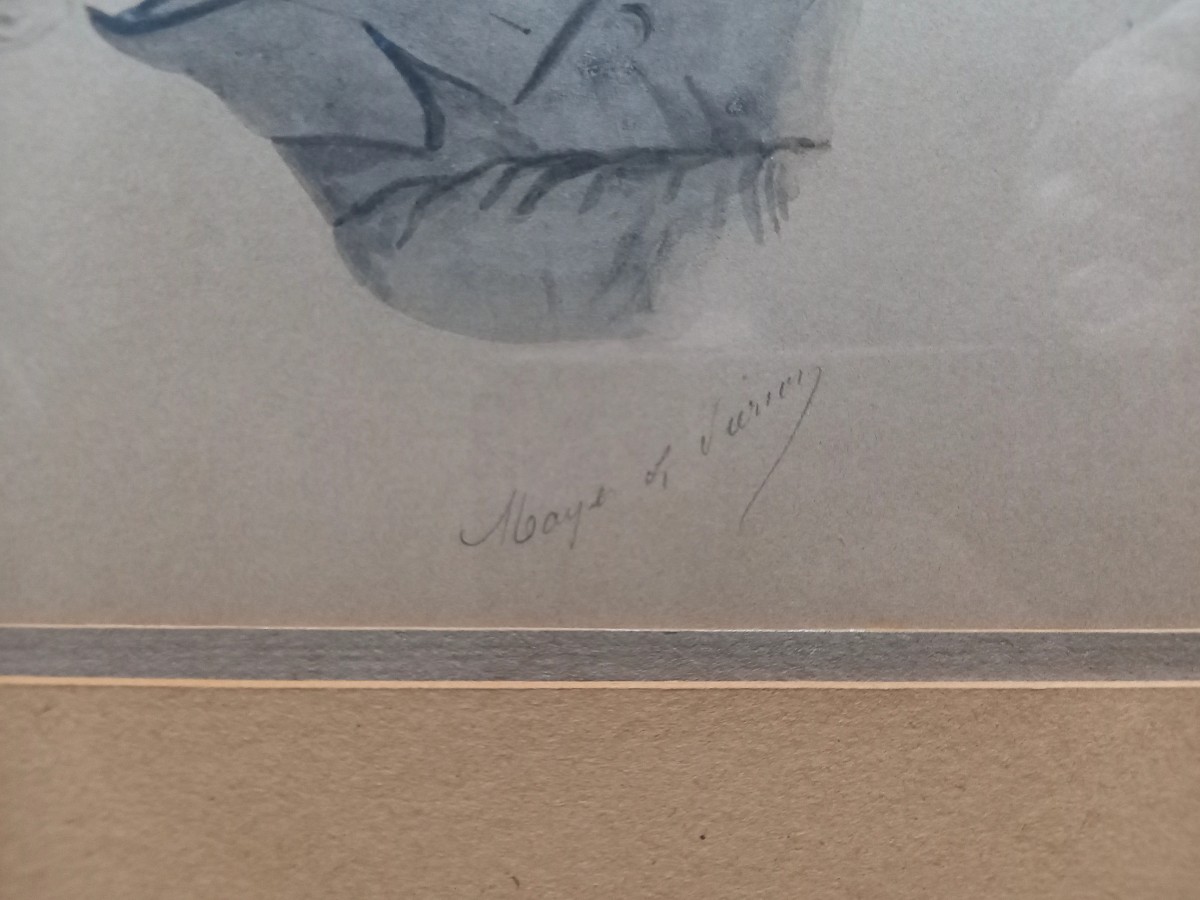 Pair Of Watercolor Portraits Circa 1840-photo-1