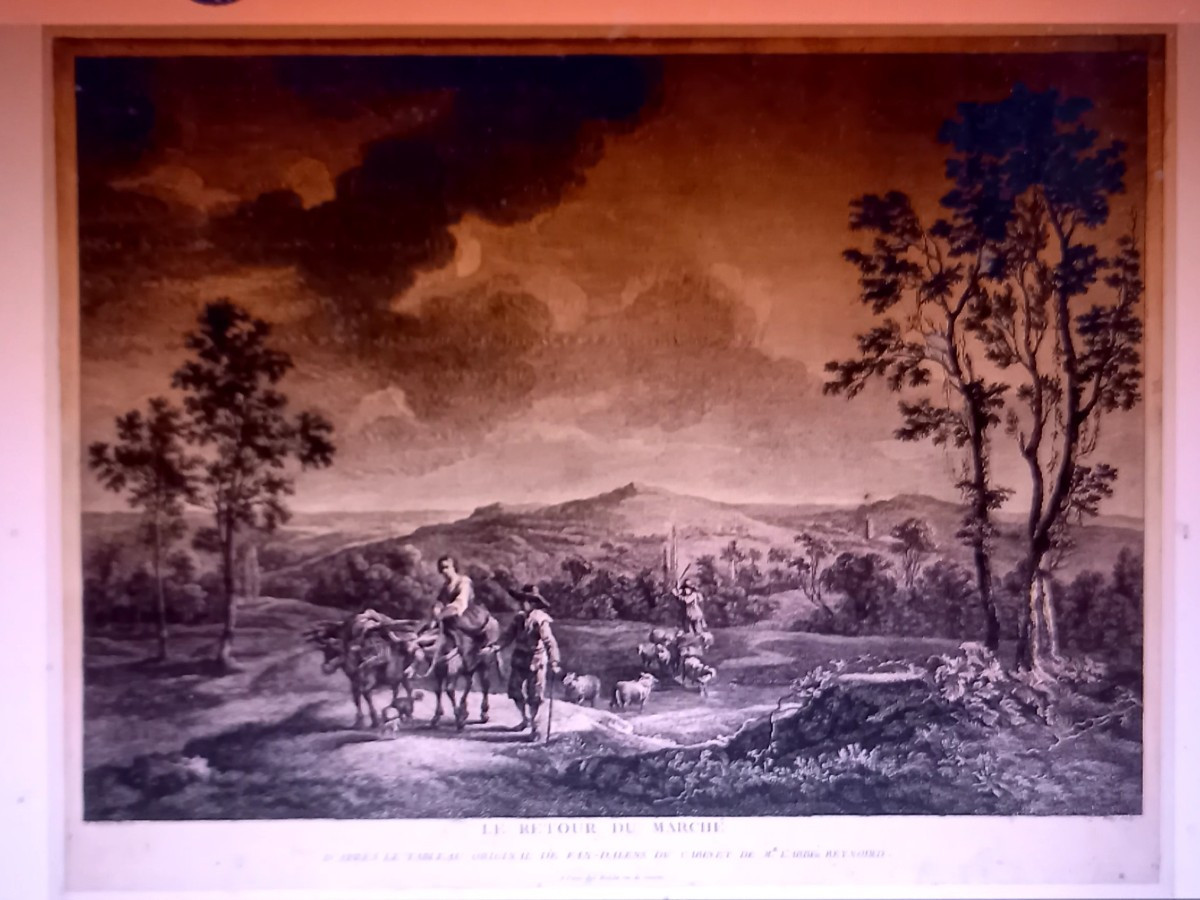 Dessin XVIIIE.  Le retour du marché -photo-8