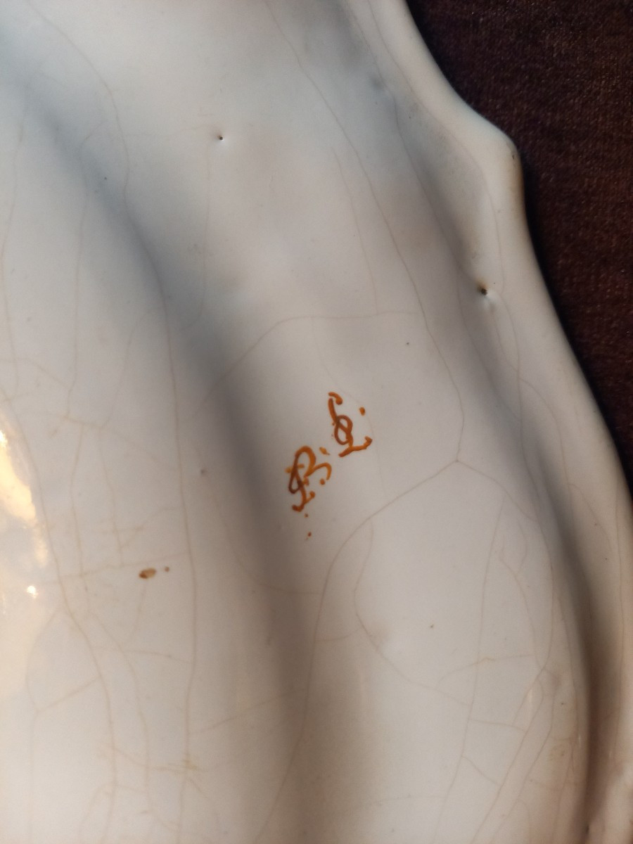 18th Century. Joseph Olerys Factory. Dish With Grotesques Decoration -photo-7
