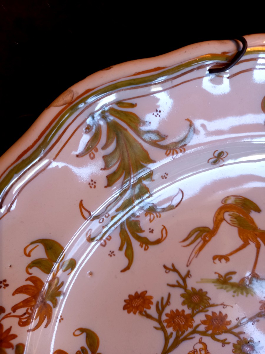 Moustier 18th Century, Olerys Factory. Plate Decorated With Grotesques -photo-3