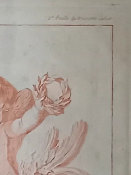 Engraving In The Style Of 18th-century Sanguine. Triumphant Love -photo-1