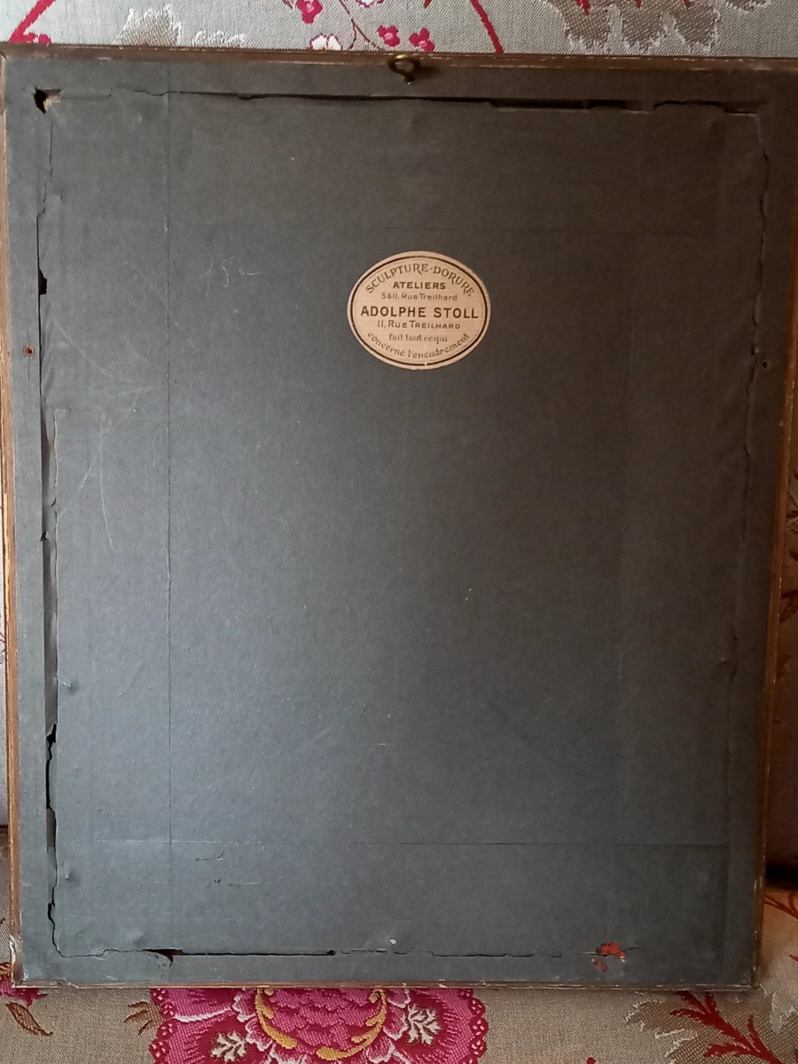 Engraving In The Style Of 18th-century Sanguine. Triumphant Love -photo-3