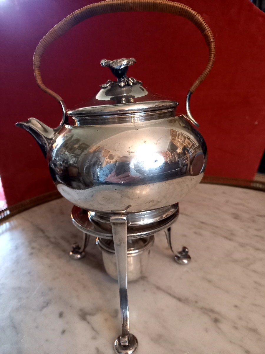 Small Samovar From The Cristofle Company, Napoleon III Era -photo-3