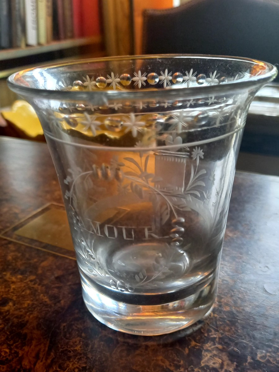 Circa 1800. Wedding Goblet 