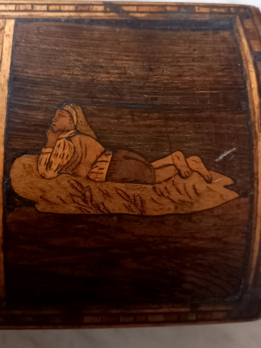 Naples, Circa 1830. Marquetry Box. Souvenir Of The Grand Tour-photo-1