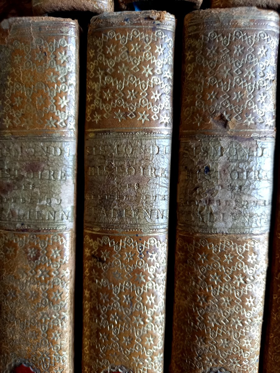 1818.  Histoire des républiques italiennes du moyen âge. Édition  Complète -photo-2
