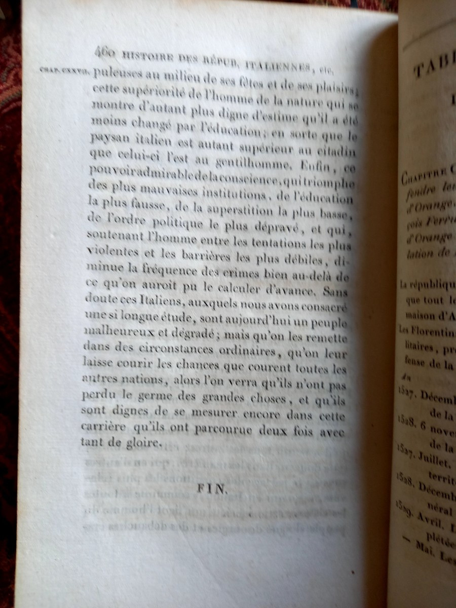 1818.  Histoire des républiques italiennes du moyen âge. Édition  Complète -photo-4