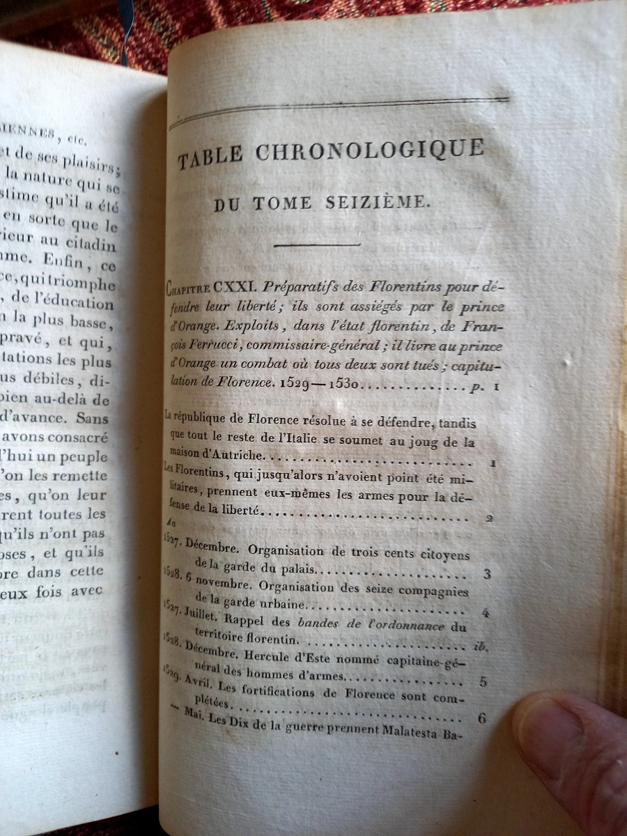 1818.  Histoire des républiques italiennes du moyen âge. Édition  Complète -photo-5