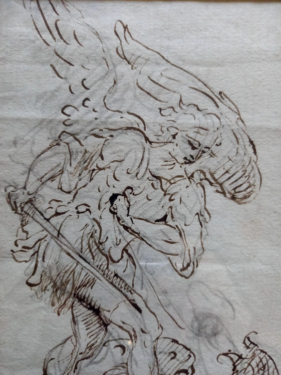 Italy, Mid-18th Century. Saint Michael Slaying The Dragon -photo-3