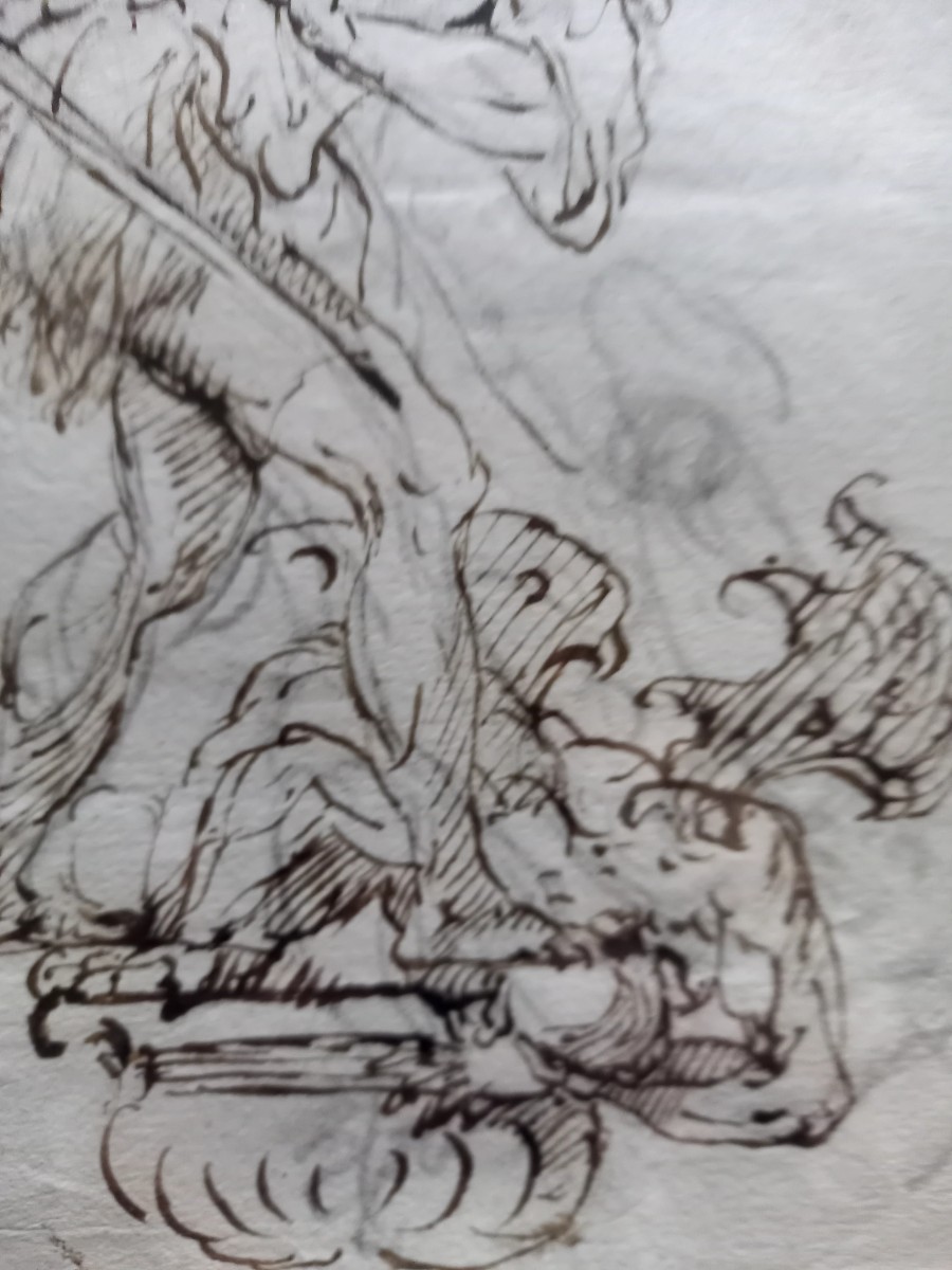 Italy, Mid-18th Century. Saint Michael Slaying The Dragon -photo-4