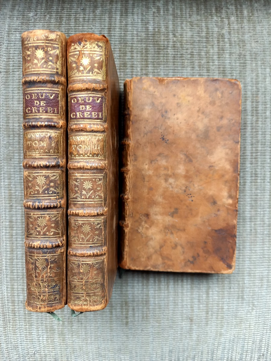 Édition de 1749 : Œuvre de Mr de  Crebillon  père  en trois volumes  -photo-2