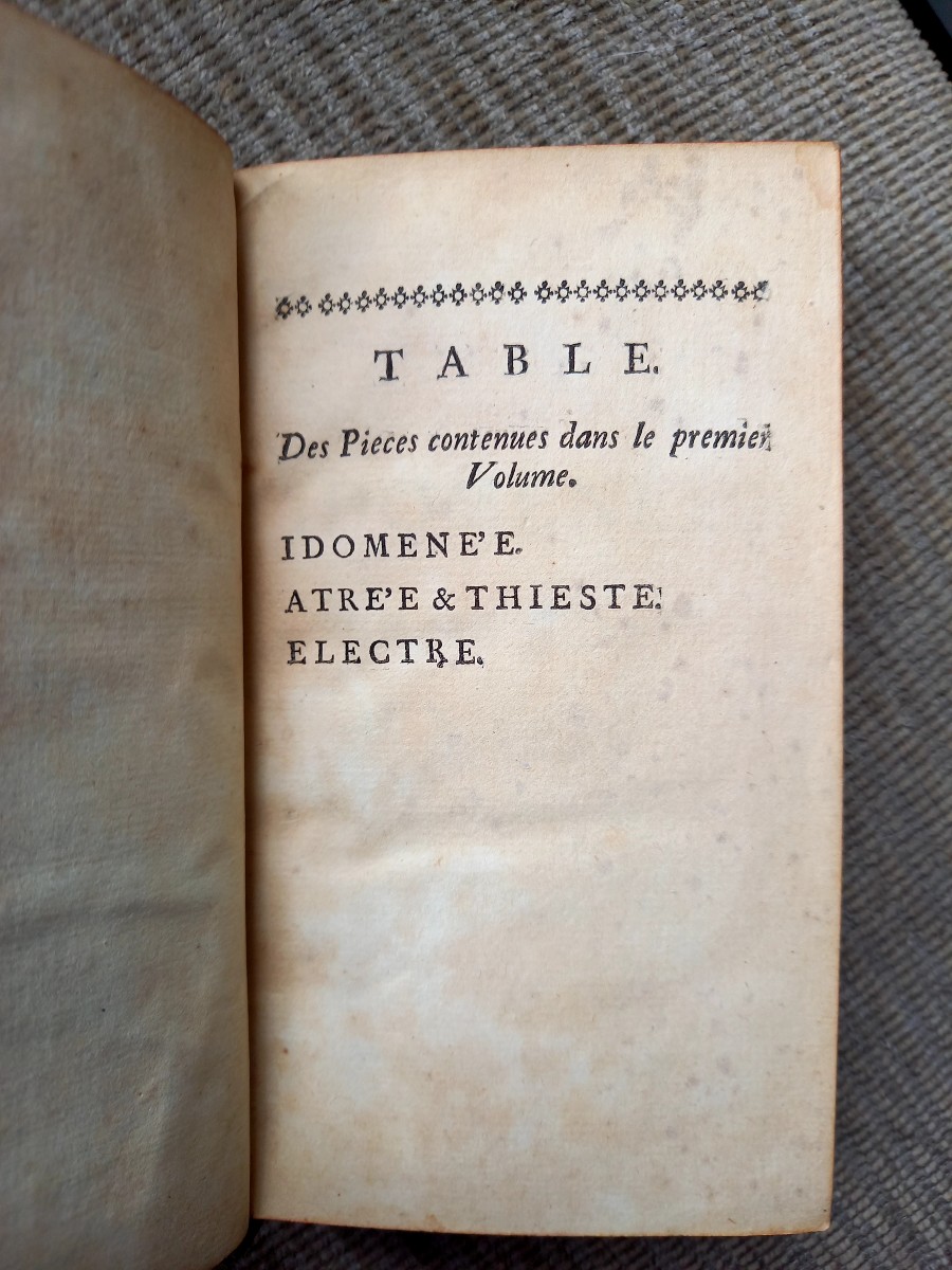 Édition de 1749 : Œuvre de Mr de  Crebillon  père  en trois volumes  -photo-4