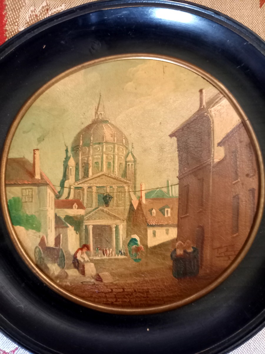 Pair Of 19th-century Miniature City Views -photo-4