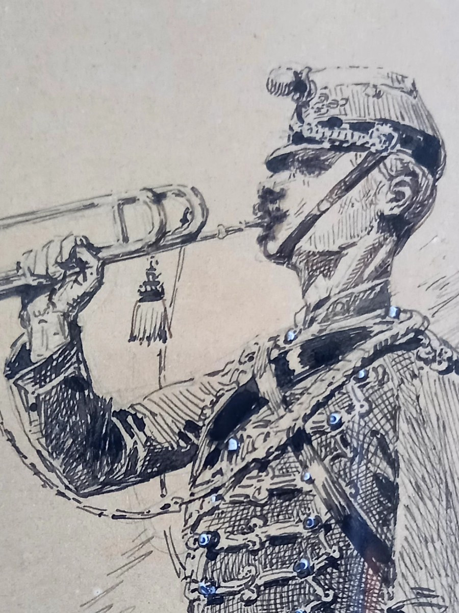 Alphonse De Neuville. 1876. The Reveille To The Bugle-photo-4