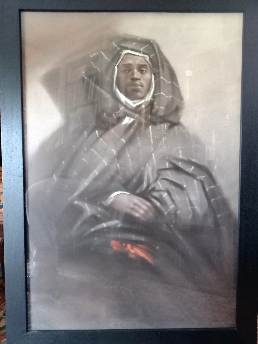 Francois Sasmayoux. Large Orientalist Pastel Titled: At Mogador-photo-2