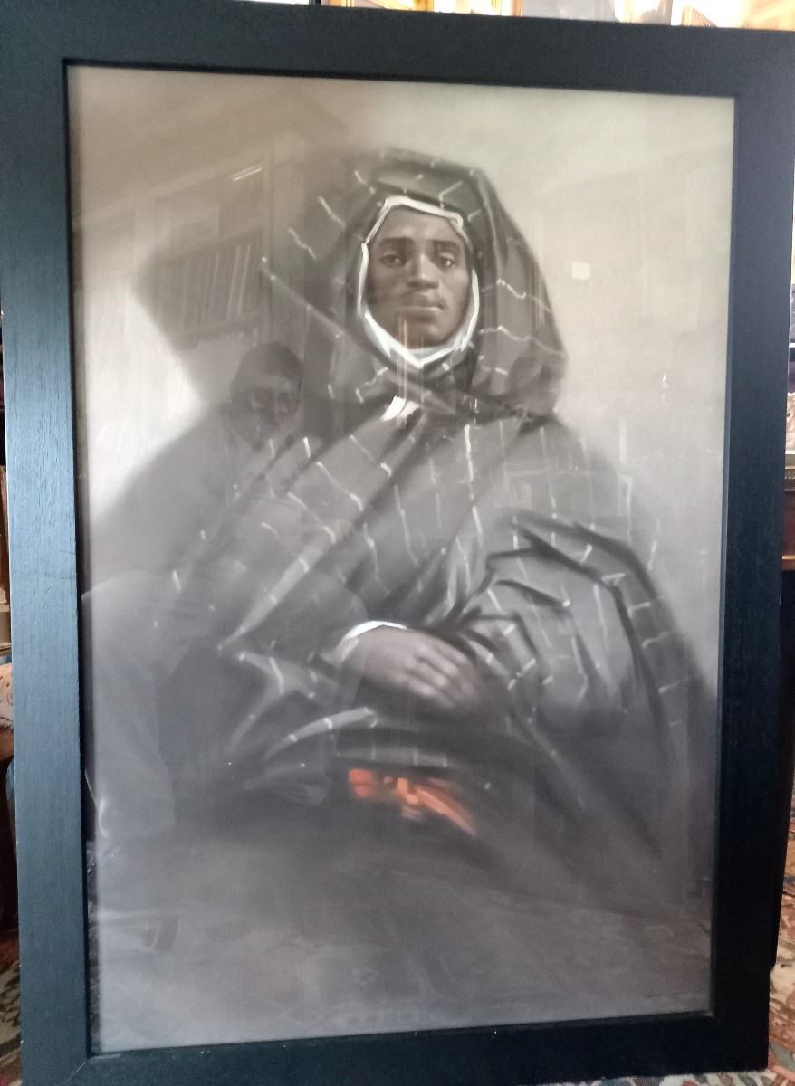 Francois Sasmayoux. Large Orientalist Pastel Titled: At Mogador