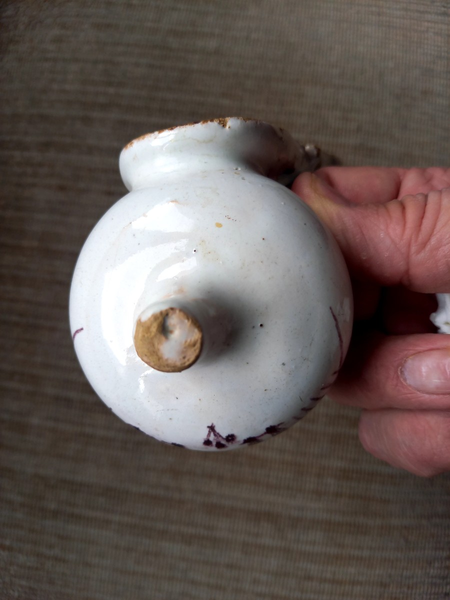 Faience de Nevers XVIIIE : bénitier -photo-4