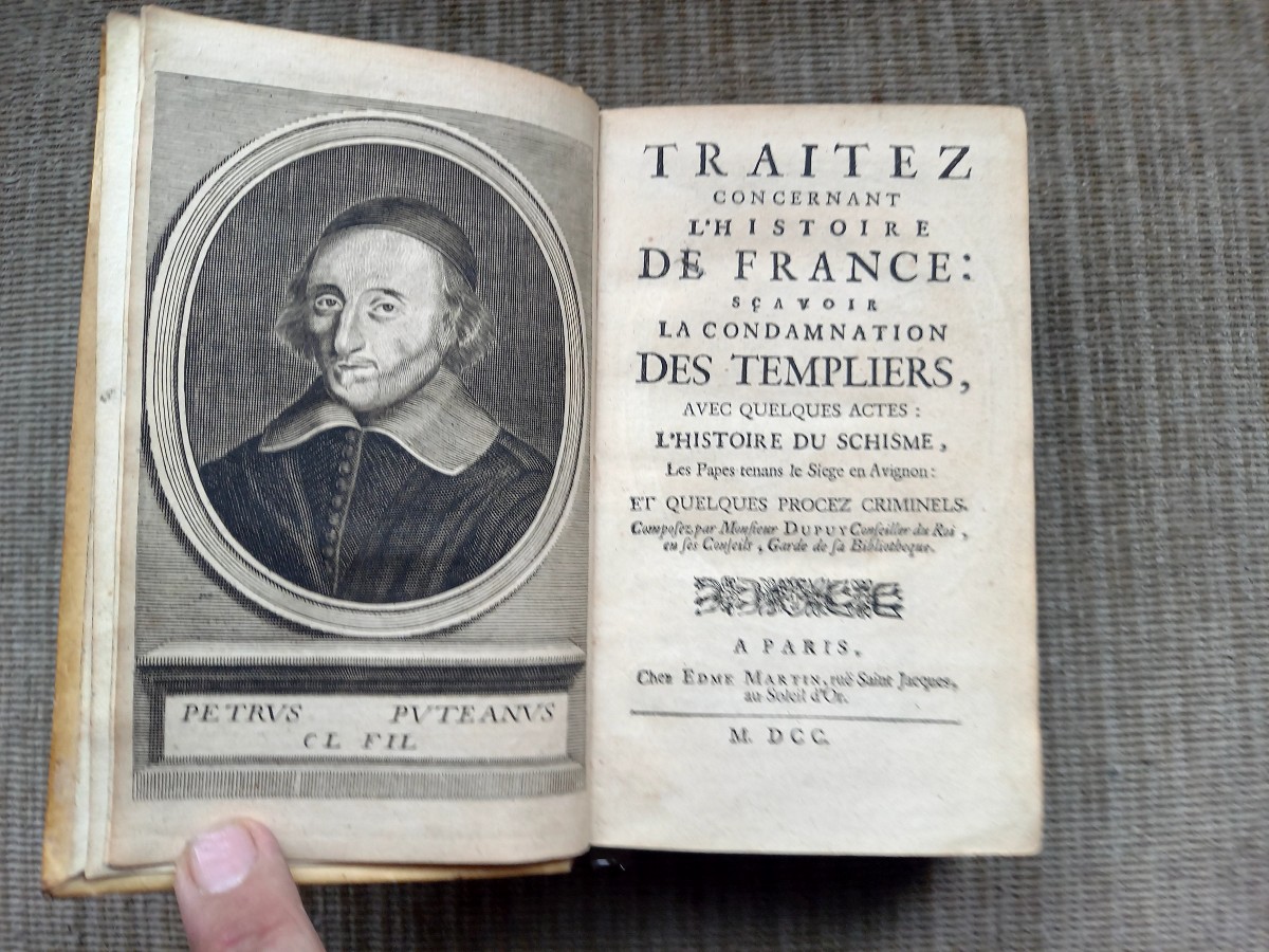 1700 Edition. History Of The Condemnation Of The Templars And The Avignon Schism -photo-3