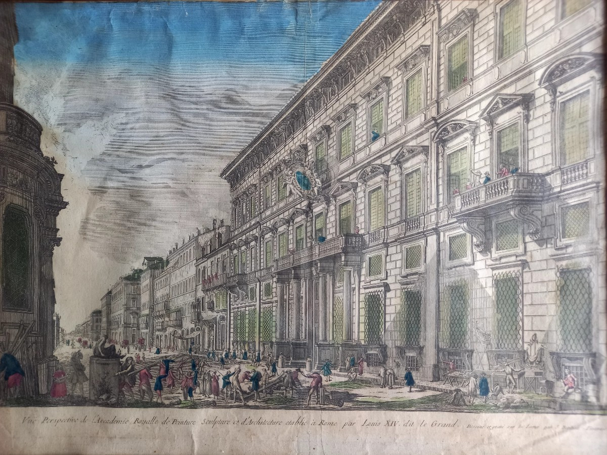 Gb Piranesi; View Of The Royal Academy Of Painting And Sculpture -photo-2