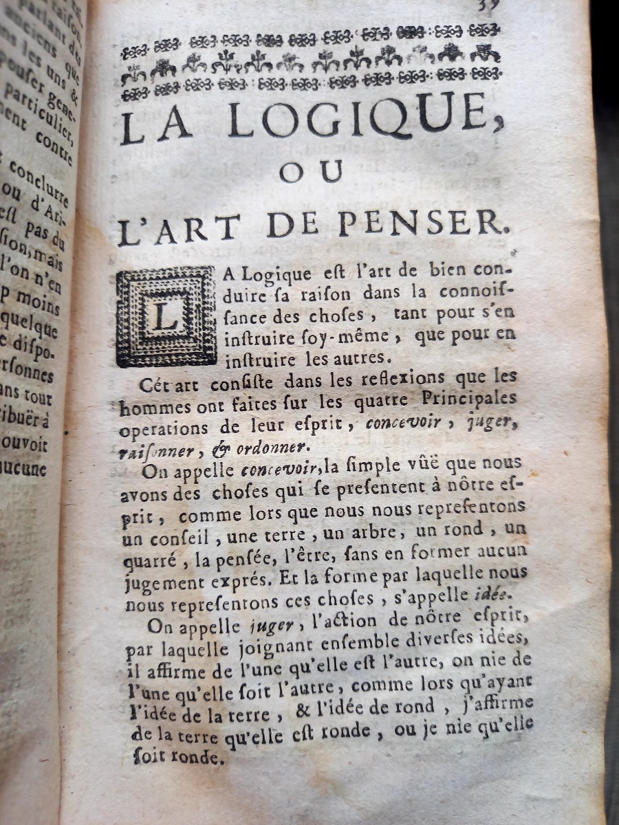   1682 . La logique  ou l'art de penser -photo-1
