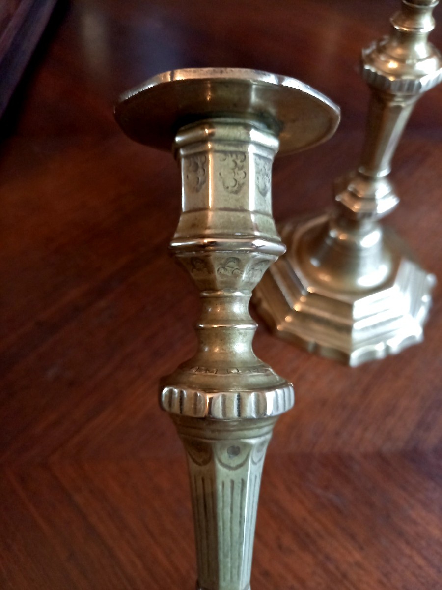 Pair Of Louis XIV Candlesticks  -photo-3