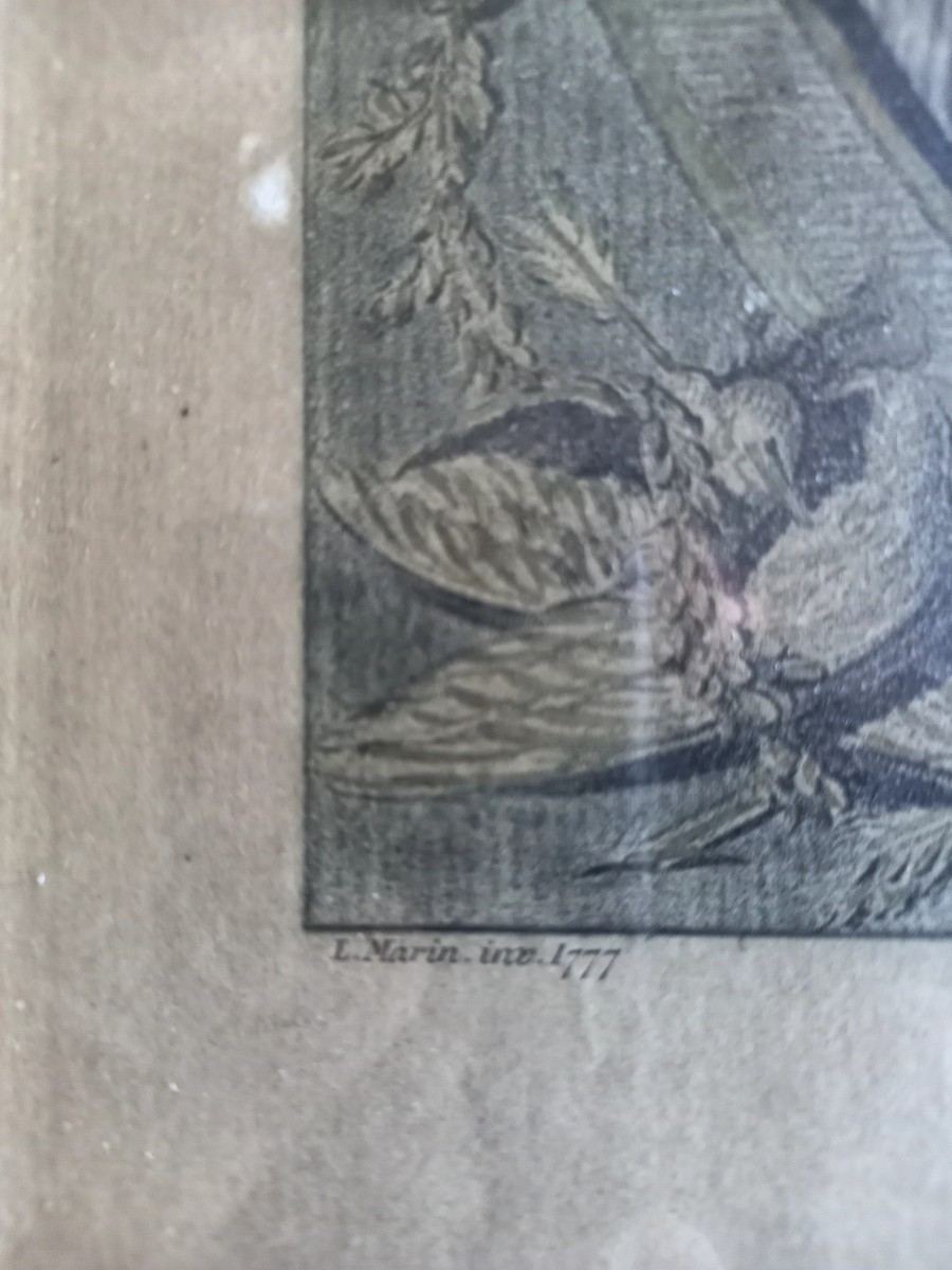 Louis Marin. 1777. The Pleasure Of Education. Late 18th-century Frame. -photo-1