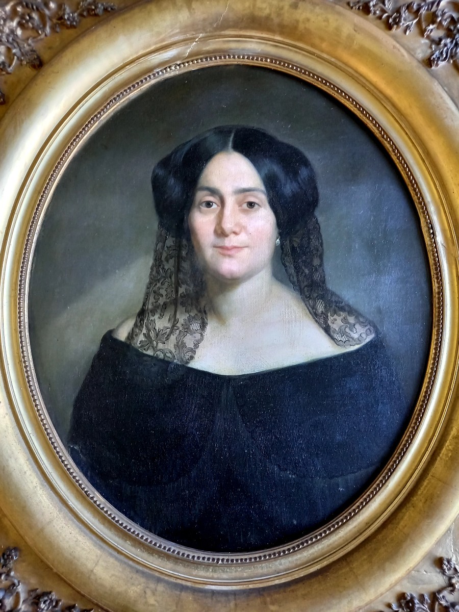 Entourage de Georges Sand,  portrait de femme vers 1860