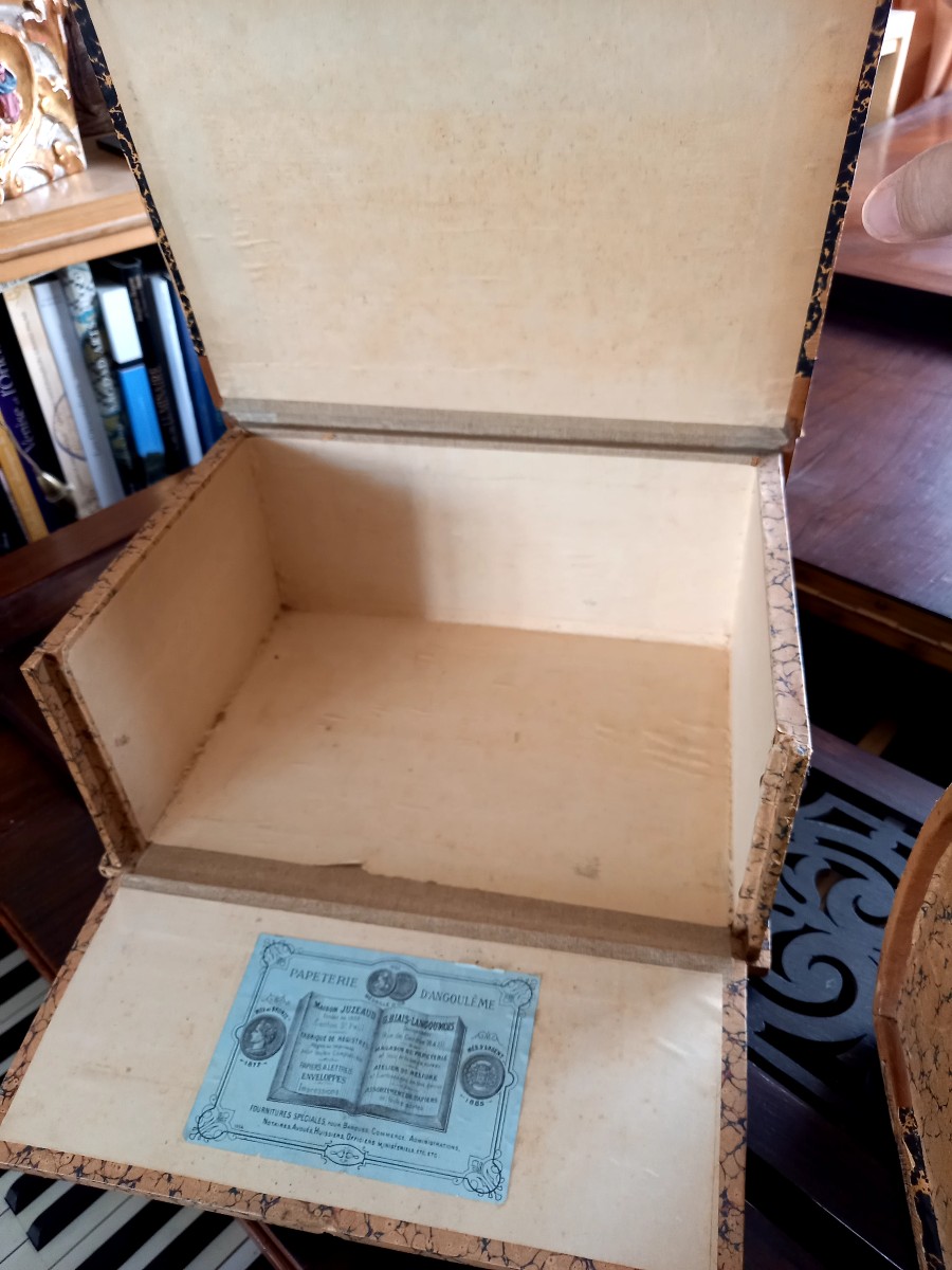 Paire de forts livres boîte XIXe -photo-2